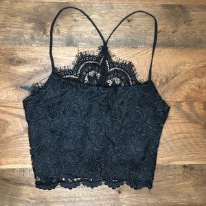Lace crop top